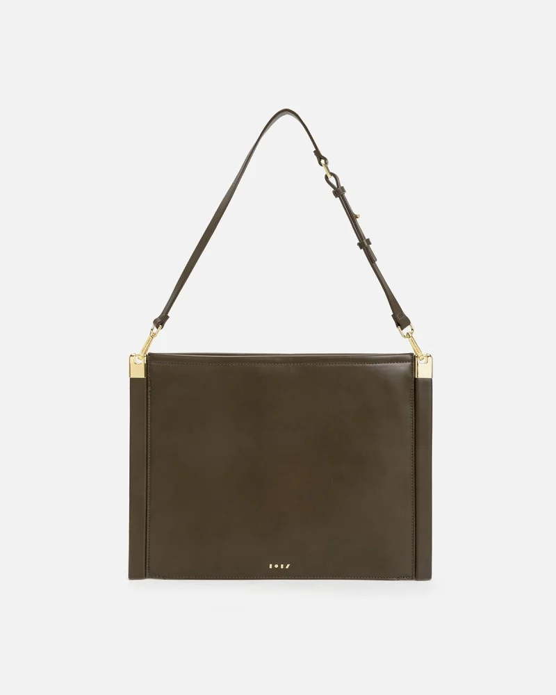 شنطة نسائية عملية من آن باللون الزيتي